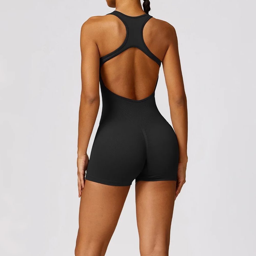 Pilates Yoga Gear - Seksi geri tulum spor seti kadınlar