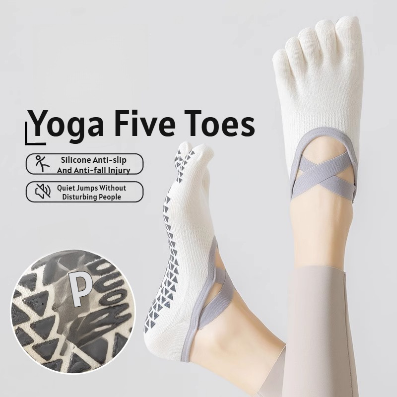 Yoga Pilates Yoga - Yazlık ince beş parmaklı yoga çorapları,