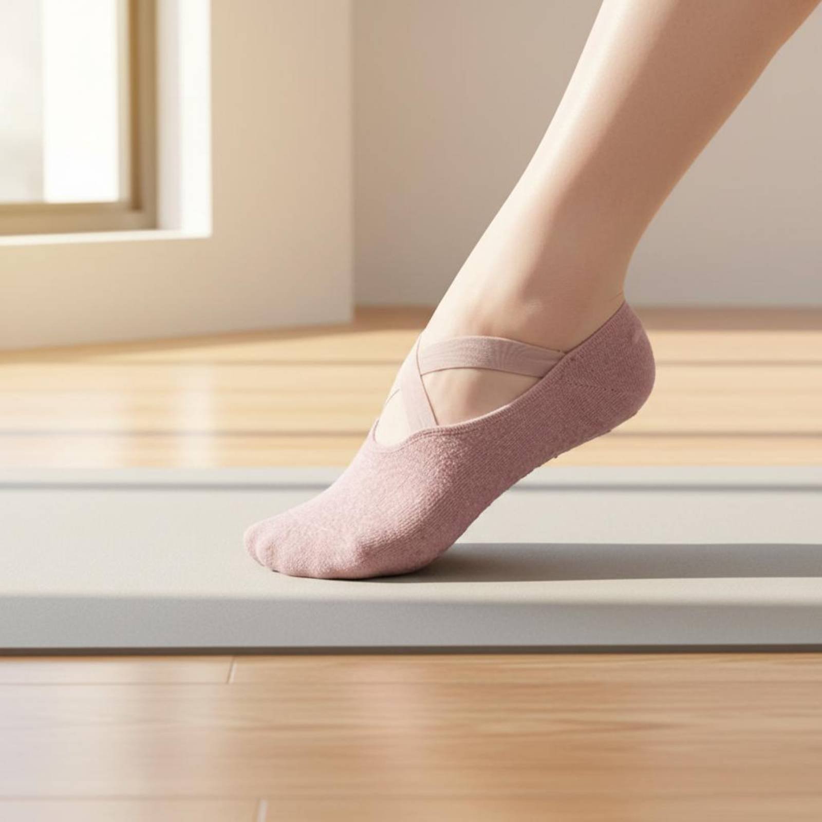 Pilates Yoga Home - Kaymaz Fitness Çorapları Nefes Alabilen Kaymaz