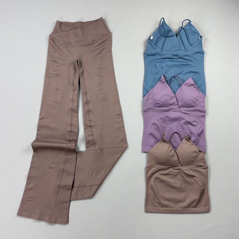Pilates Yoga Clothes - 2 Parça Kadınlar İçin Dikişsiz Yoga
